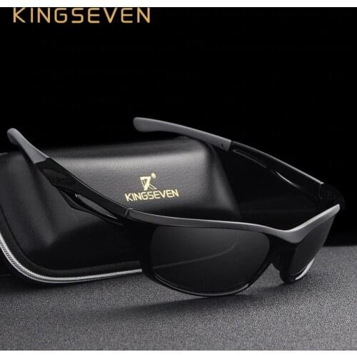 KINGSEVEN Men Driving Sunglasses Polarized Sunglasses Driving Night Vision Goggles Sun Glasess Brand Designer Oculos De Sol