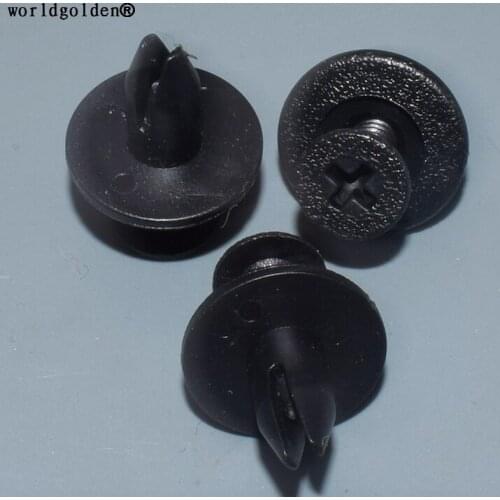 Worldgolden 100pcs auto clip Trim Panel Push-Type Retainer for Ford N806322-S