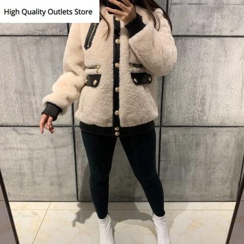 Ladies Suede Jacket Women Lamb Suede Leather Jacket Shearling Jacket