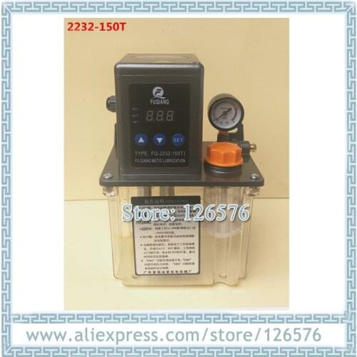 1.5L Auto Lubrication Pump with pressure gauge AC220V Single screen Digital electronic Timer Oil Pump gear oil pump