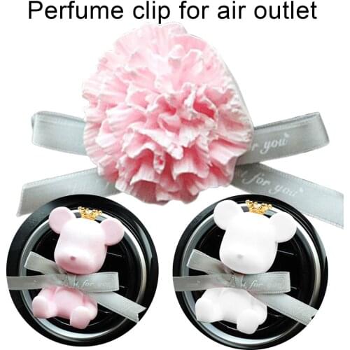 1pc Car Air Outlet Perfume Clip Studded Red Mouth Car Perfume Clip Creative Cute Car Solid Decorations for Girls Car Ornament