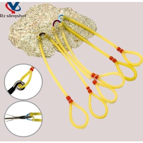 3/6/9 Pcs Shoot Fish Round Rubber Bands High Elasticity Natural Latex Slingshot Catapult Bow Hunting Outdoor Sports Accessories
