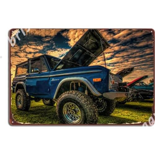 Bronco Rising Metal Signs Plaques Custom Wall Mural Wall Tin sign Posters
