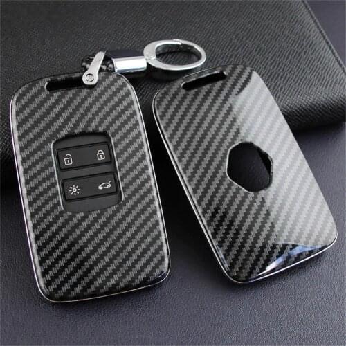 Car Key Shell Remote Control Bag Protective Cover With Key Chain For Renault Koleos/Kadjar/Megane 2016-2020