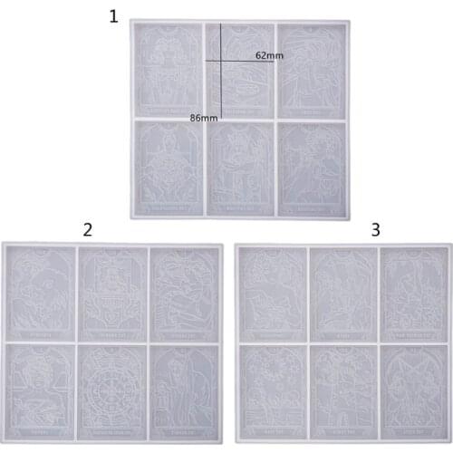 Playing Game Cards Epoxy Resin Mold Divination Cards Silicone Mould DIY Crafts Jewelry Decoration Casting Tools