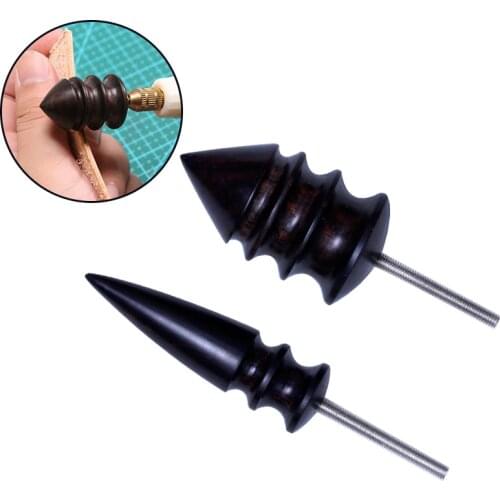 DIY Leather Grinding Tools Drill Dremel Pointed Tip Purple Sandalwood Grinding Head Slicker Tool