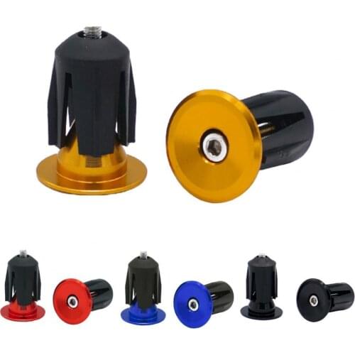 2Pcs Bicycle Bar End Caps CNC Aluminum Alloy Lightweight Rust-Proof Wear-resistant Handlebar End Plugs for Road Bike