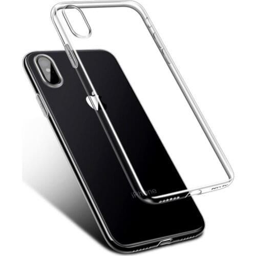 Crystal transparent phone case, super thin clear phone case for iPhone X