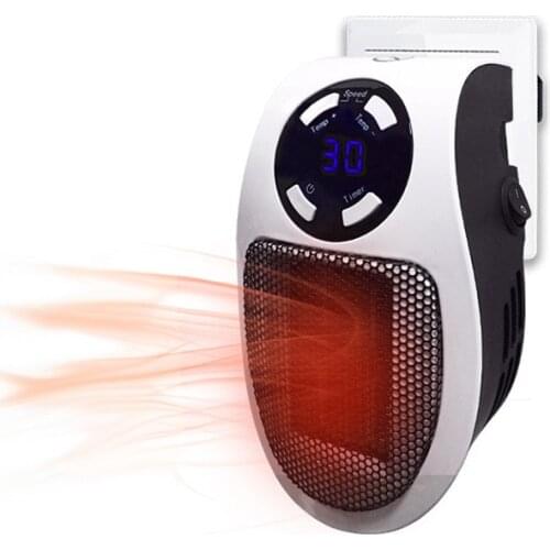 Mini Heater Machine Heater Fan Warm for Winter Household Wall Mounted With Led Display Low Noise Fast Heating EU/UK/US Plug QN07