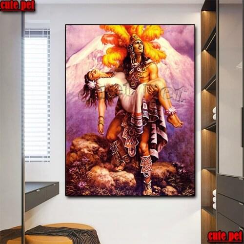 5D DIY Diamond Painting kit Indian couple Hot selling home art cross stitch full square round diamond embroidery mosaic decor