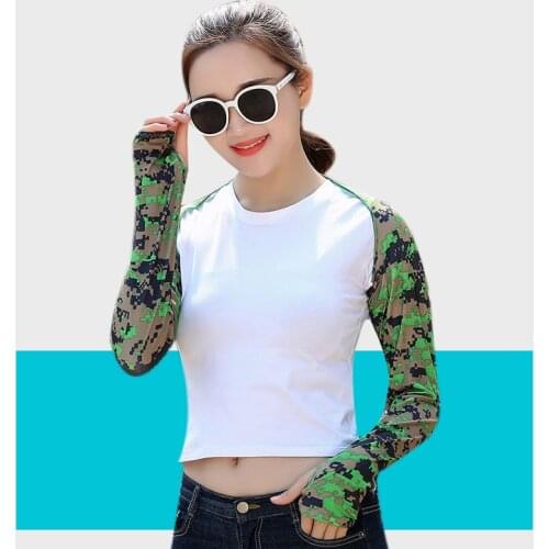 New Summer Outdoor Sports Sleeve Shawl Women Cooling UV Protection Fishing Running Golf Cycling Sleeves Sunscreen Arm Cuff X005