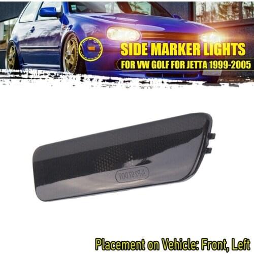 Front Bumper Side Marker Turn Signal Light Lens for GOLF JETTA MK4 1999-2005