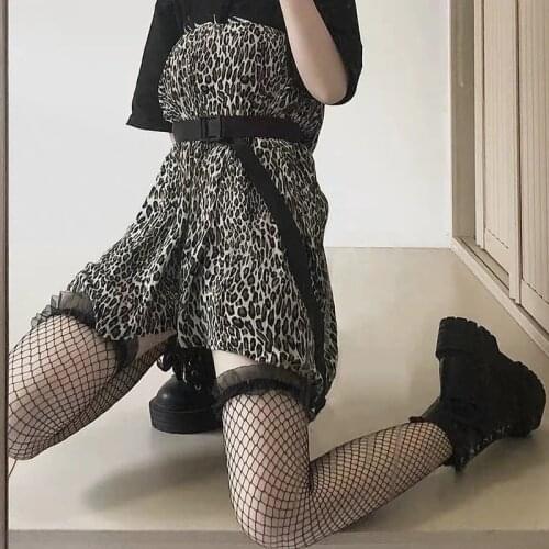 Sexy Women High Waist Fishnet Stocking Club Tights Panty Knitting Net Pantyhose Mesh Lingerie Anime Lolita Cosplay Costumes 2021