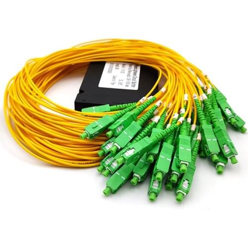 SC/APC 1x32 1M 2.0MM PLC Splitter Box FTTH Fiber Optic ABS Box 1*32 Planar Lightwave Circuit Splitter-Box