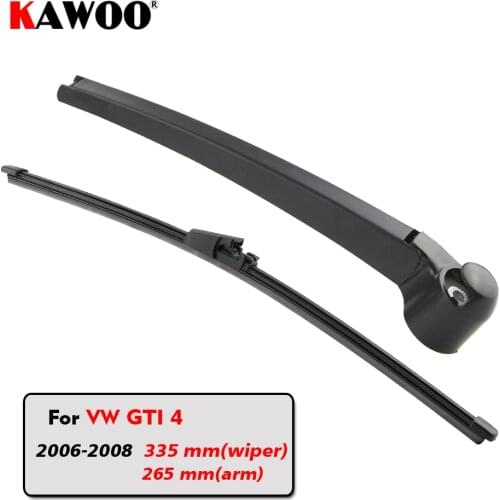 KAWOO Car Rear Wiper Blade Blades Back Window Wipers Arm For Volkswagen VW GTI 4 Hatchback (2006-2008) 335mm Windscreen Wiper