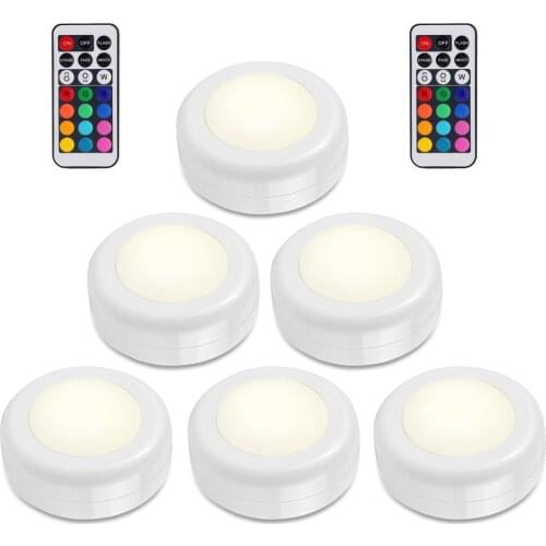 Remote control RGB cabinet lights Touch Sensor Battery closet lamps led lights for bedroom Living room kitchen lighting decor