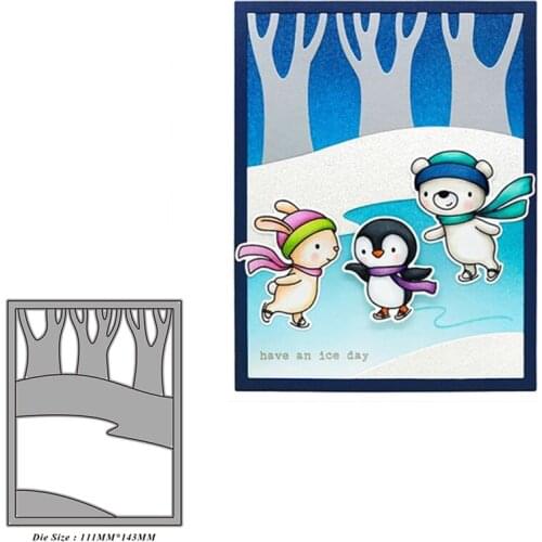 Reunion Metal Cutting Dies Scrapbooking Winter ski Stencil Craft Decoration Mould Blade Punch Card Make Die Cut 2020 New Die