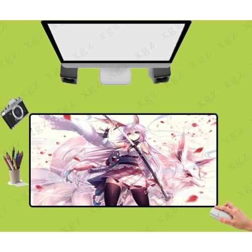 XGZ Sexy Sword Girl Mouse Pad Lovely Sexy Mouse Mat Game Player Computer Gorgeous Large Desk Mat To Gamer Mause Pad To Gamer Xxl