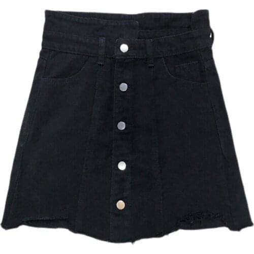ZG1722 Big size irregular cowboy skirt female 2021 summer new girls show thin high waist women denim skirt cheap wholesale