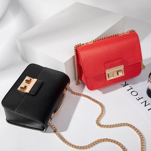 Bag ladies'bag new 2021100% instagram chain small bag Korean fashion ladies'one shoulder cross-body Alex Fong Bag