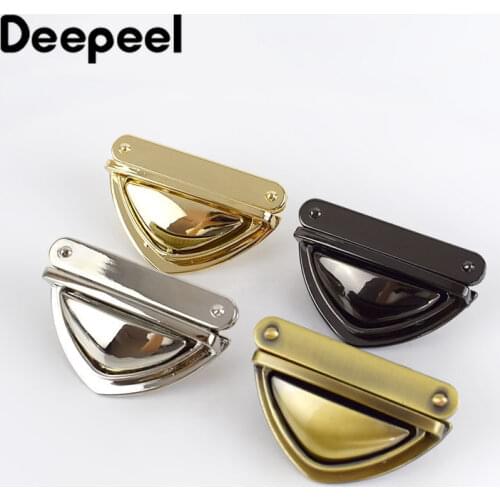 2/4pcs Duck Tongue Bag Lock Metal Side Release Buckles Handbag Metal Turn Lock Snap Clasps Closure DIY Hardware Accessories