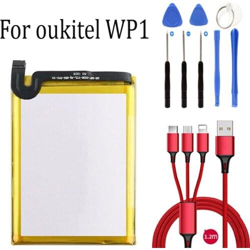 5200mah 3.85V 100% new for oukitel WP1 battery +USB cable+toolkit