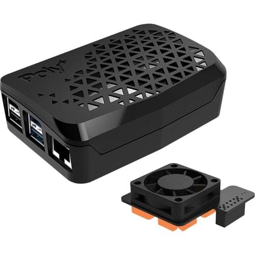 Argon Poly+ Raspberry Pi 4 Case With PWM Controllable Fan Heatsink Black Shell Enclosure For Raspberry Pi 4 Model B