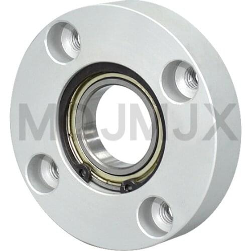 Aluminum Flange Round Housing Single Bearings with Housings Bearing seat assembly Direct Mount Unbuckled ring diameter 4mm-50mm