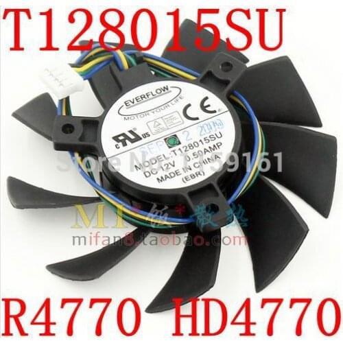 Free Shipping T128015SU MSI R4770 HD4770 4PIN PWN graphics card fan