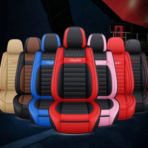 PU Leather Car Seat Covers Luxury Universal Automotive interior Seat Cover for Toyota Mazda Volkswagen Hyundai Kia Lada Nissan