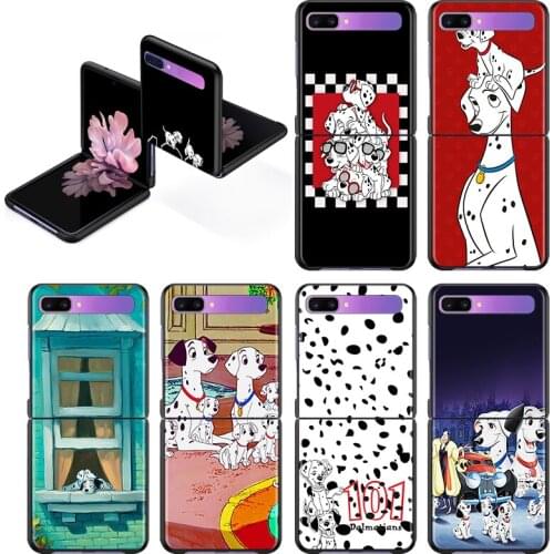 Dalmatians 101 Dog Case For Samsung Galaxy Z Flip 6.7" Flip3 5G Black PC Hard Phone Cover Segmented Protect Coque