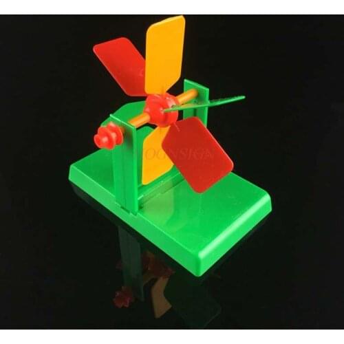 Childrens science experiment teaching aid educational toy physics technology small production invention water wheel assembly