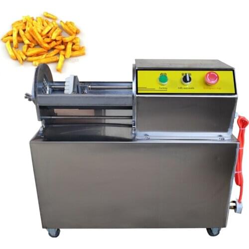 Electric Fries Cutting Machine Commercial Vegetable Strip Cutter Machine Potato Shredder Multifunction French Fries Machine
