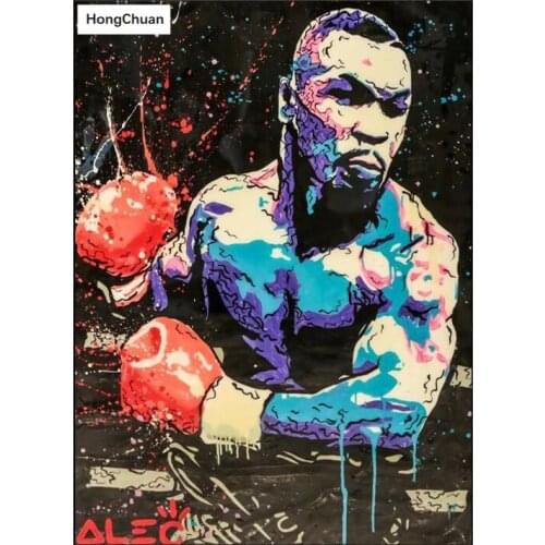 Boxer Square/Round Diamond Painting "Abstract Colorful" Cross Embroidery Rhinestone 5D DIY Mosaic Color Art Decoration Gift