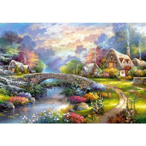 Oneroom Dmc Cross stitch series Home decoration 14/16/18/28 Diy Needlework kits embroidery Cross stitch kit Spring park
