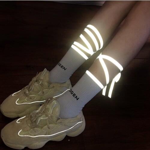 Leg socks Womens socks with cross tie leg socks and reflective luminous socks