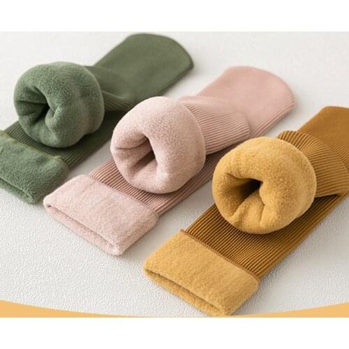 Autumn Winter Rabbit Wool Patchwork Socks Female New Japanese 5 Colors Tube Sock Students Hosiery Retro Thickening Women Socks