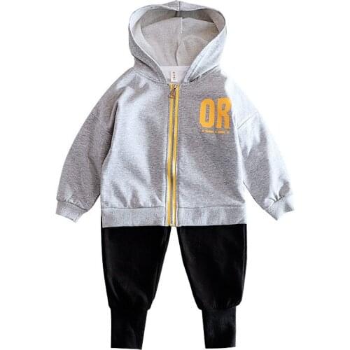 New Autumn Baby Boys Girls Clothes Children Hooded Jacket T Shirt Pants 3Pcs/sets Toddler Fashion Sports Costume Kids Tracksuits