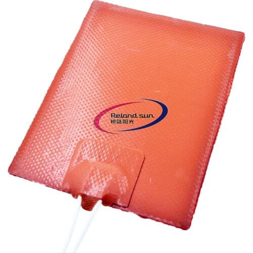 DC 12V 12W Silicone Rubber Heating Panel Constant Temperature Heater Panel Plate 100*120mm For Heating Tool