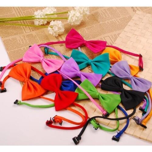 Quevinal 1000pcs Adjustable pet Dog bow tie cat Necktie Collar Dog Neck Tie Dog Bow Tie Cat Tie Pet Grooming Supplies
