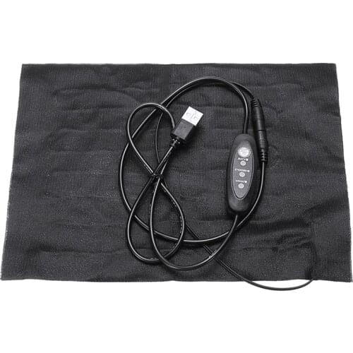 Adjustable Temperature Electric Heating Pads USB 5V 17*24cm Washable Heating Clothing Winter Warming Products