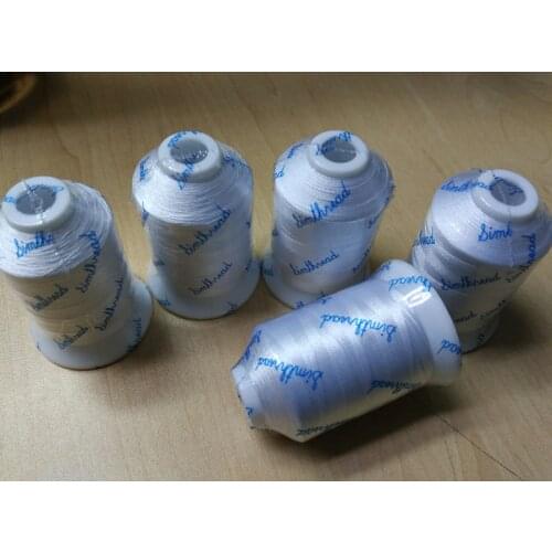 Simthread Embroidery Machine Bobbin Thread 1500m - WHITE