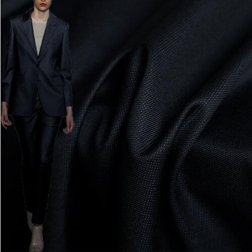 Red Raspberry Navy Blue Yarn Dyed Worsted Wool Fabrics Garment Materials Women Suits Pants Sewing DIY Cloth Tailor Fresshipping