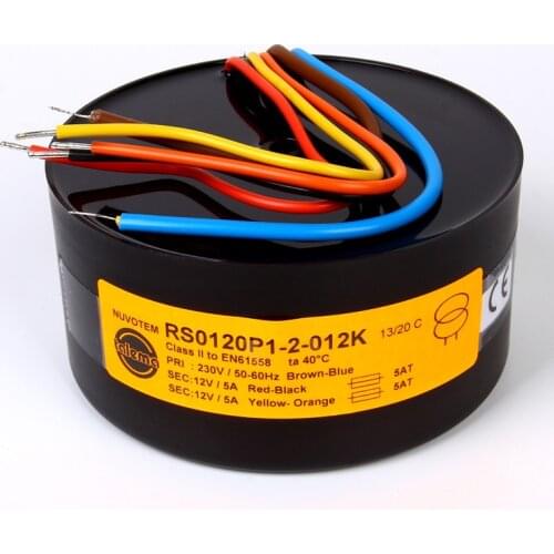 HiFi Audio 120VA (120W) Toroidal Circular Transformer Primary 230V Secondary 0-25V 0-25V