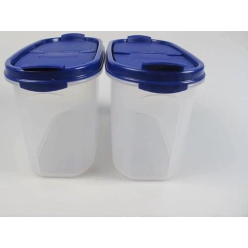 Tupperware Oval Series Dry Food Storage Container 1,1L(2) Blue Modular