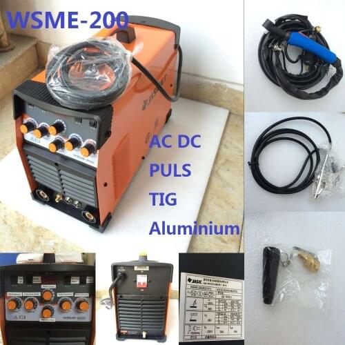 WSME-200 AC DC Pulse TIG Welder Welding Machine Aluminium MMA 220V TIG-200 TIG-200P SALE1