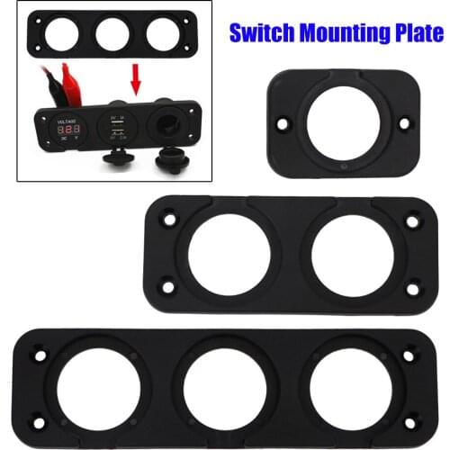 1/2/3/4 Hole Caravan Accessories USB Charger Switch Panel Mounting Plate Adapter Bracket For Car RV Truck Trailer Boat Marine
