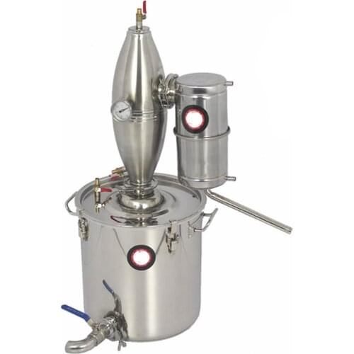 18L Alcohol Stainless Distiller Home Brew Kit Purifying Wine Making Boiler With Faucet