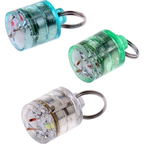 3Pcs Underwater LED Fishing Light Deep Drop Sea Fishing Lure Light Accessories, Green&White&Blue