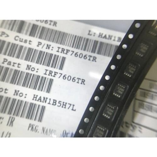 50PCS IRF7606TRPBF IRF7606 Trans MOSFET P-CH Si 30V 3.6A 8-Pin Micro T/R IRF7606TR new original